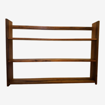 Old shelf in solid wood and exotic wood