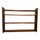 Etagère ancienne en bois massif et bois exotique