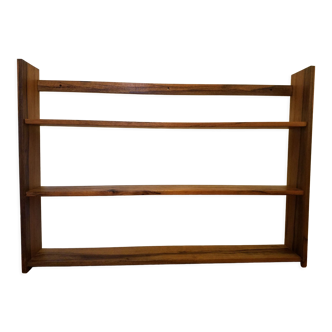Old shelf in solid wood and exotic wood