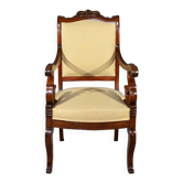 Fauteuil de Bureau en Acajou, époque Restauration – Début XIXe