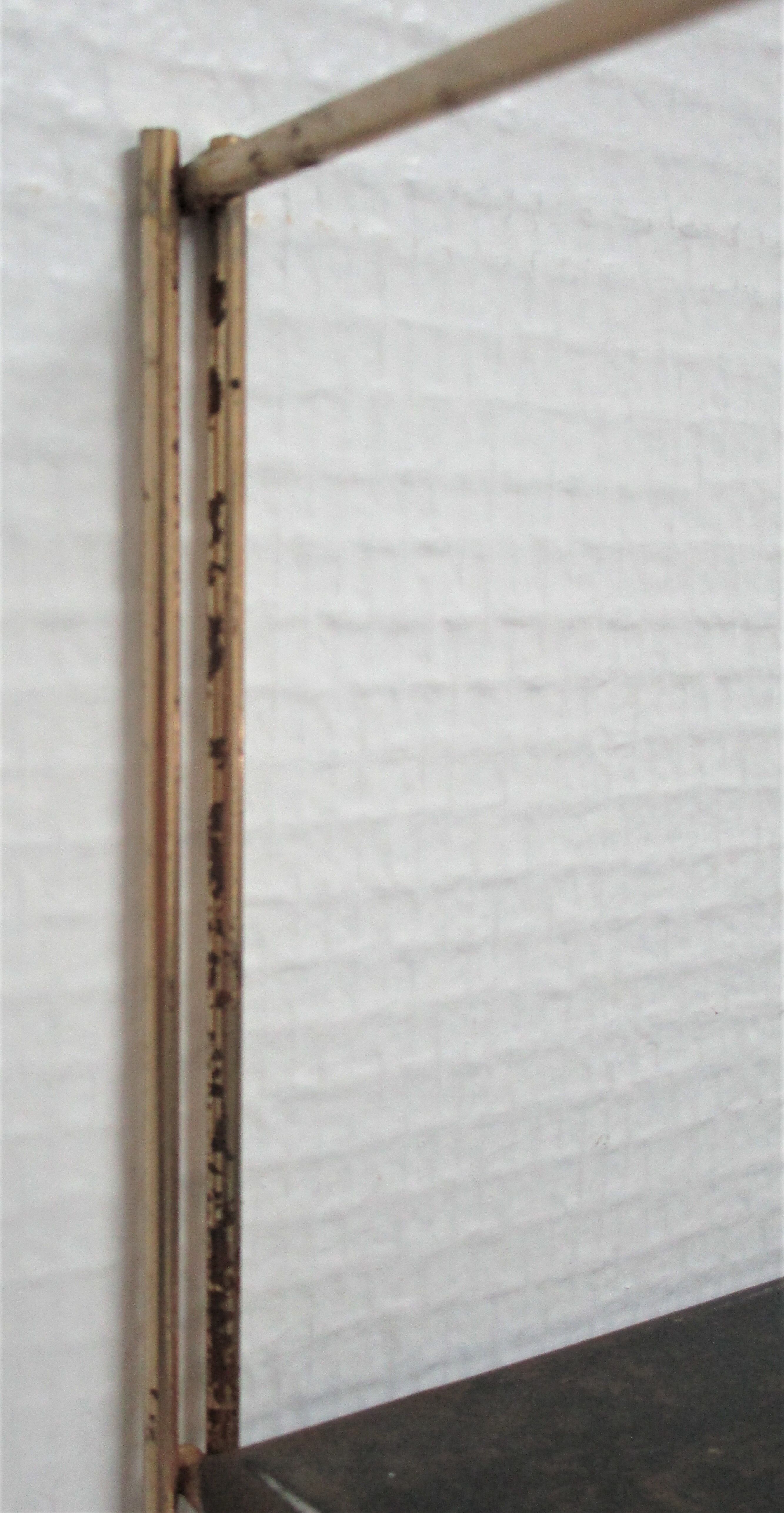 Wall shelf black metal weathered metal