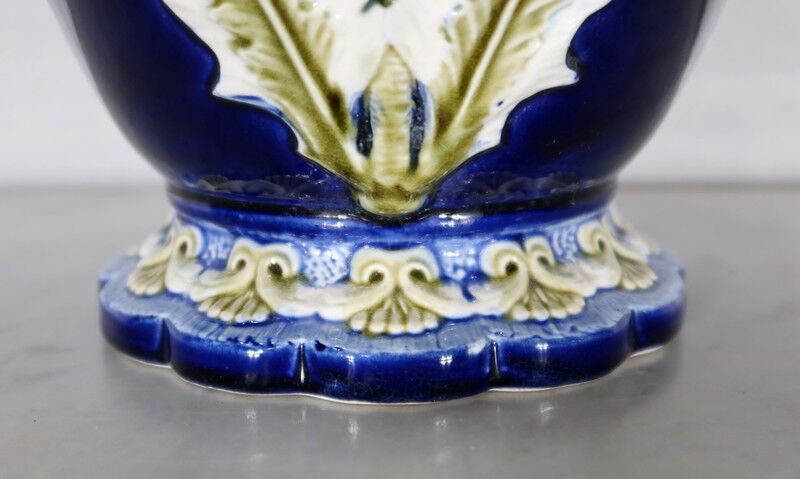 Earthenware vase, faience factory of fives lille - early twentieth century