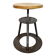 Black Industrial Workshop Swivel Stool, 1960s