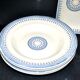 Series of 5 hollow plates and Alhambra ravier in earthenware of Clairefontaine Terre de Fer 1895