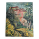 Old landscape oil painting