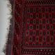 Tapis tekke afghan en laine à franges 215x103cm