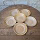 Set of 6 deep plates in stoneware Niderviller model Fauve from the 1960s.