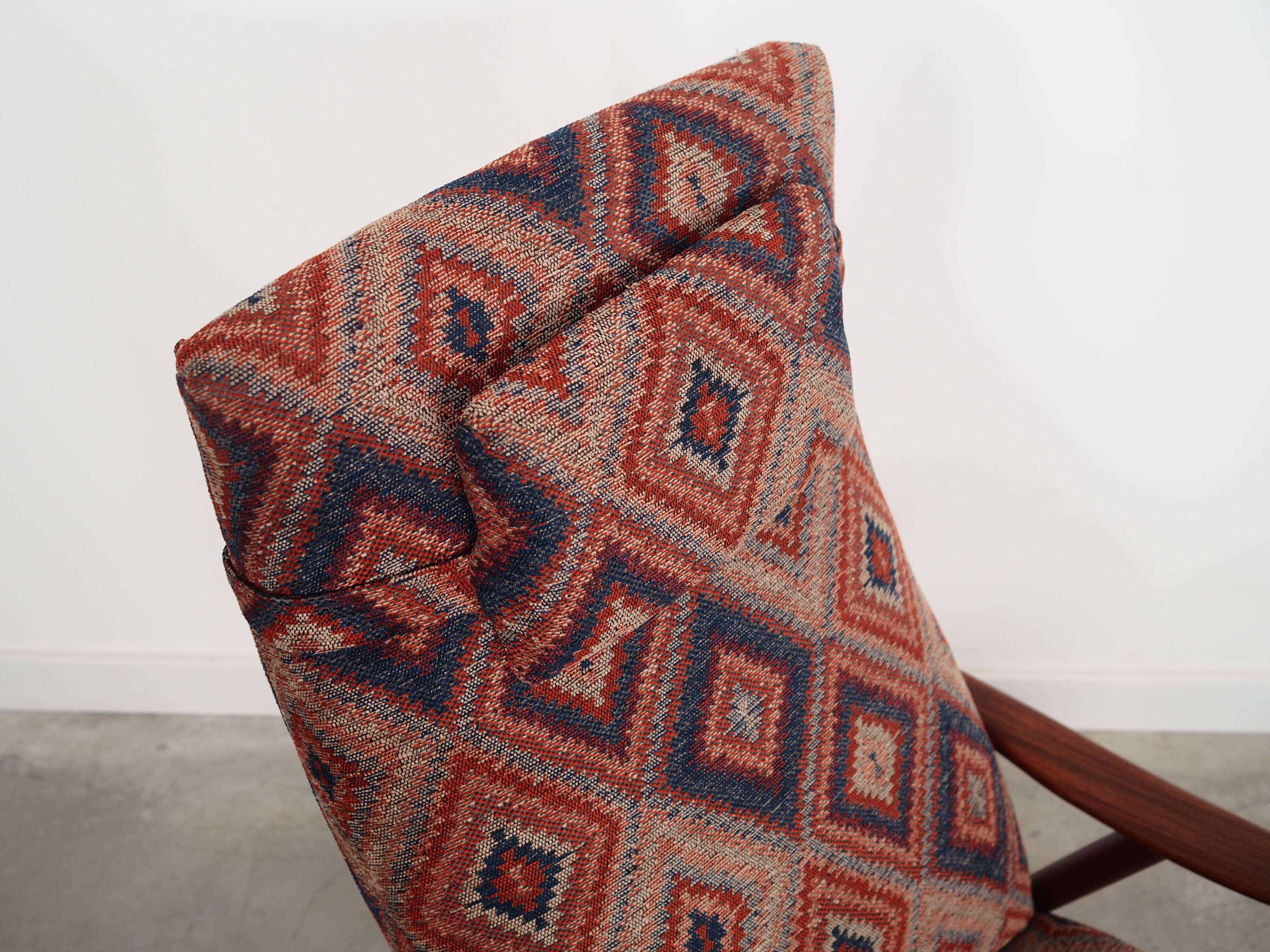 Teak armchair, Danish design, 1970s, production: Denmark