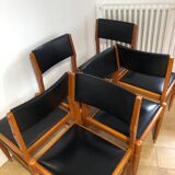 Series of 6 vintage Scandinavian style chairs
