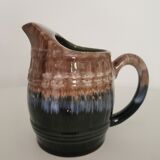 Enamelled ceramic pitcher by Alpho