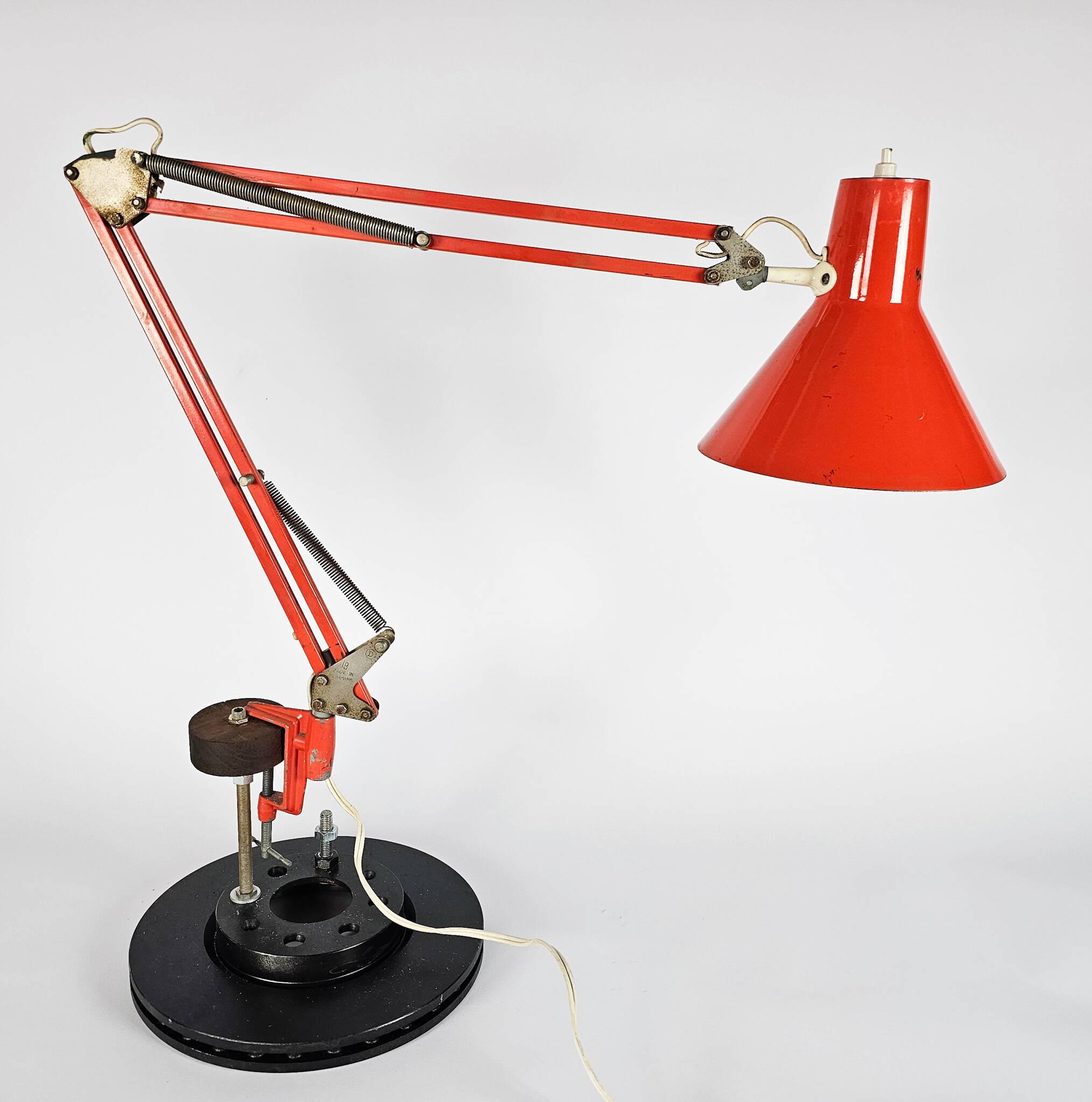 HCF - architectenlamp - klemlamp - model 84 - Denemarken - 1970's
