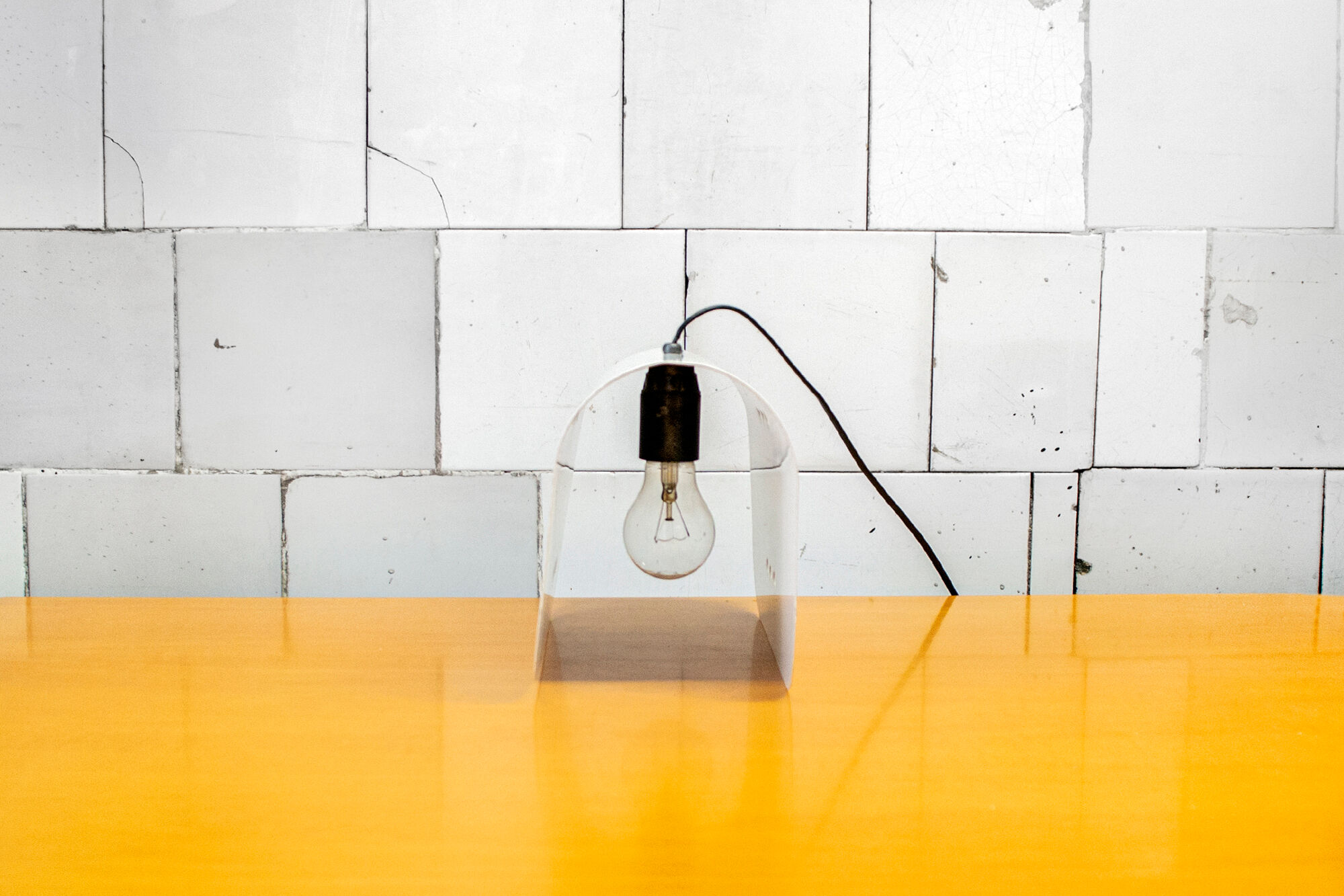 Table and ceiling lamp in lacquered metal Italia Anni '70