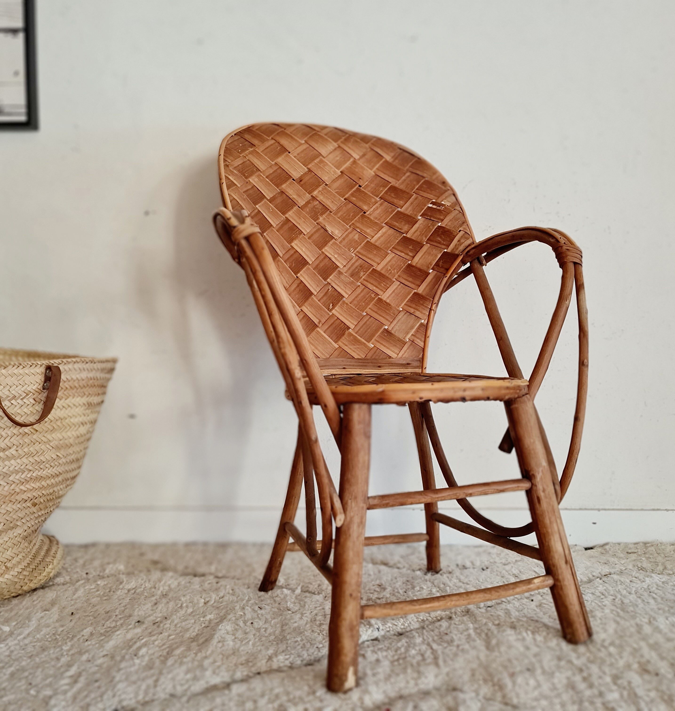 Fauteuil en bambou et bananier