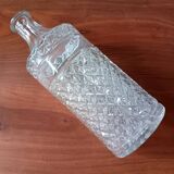 Vintage round clear glass carafe