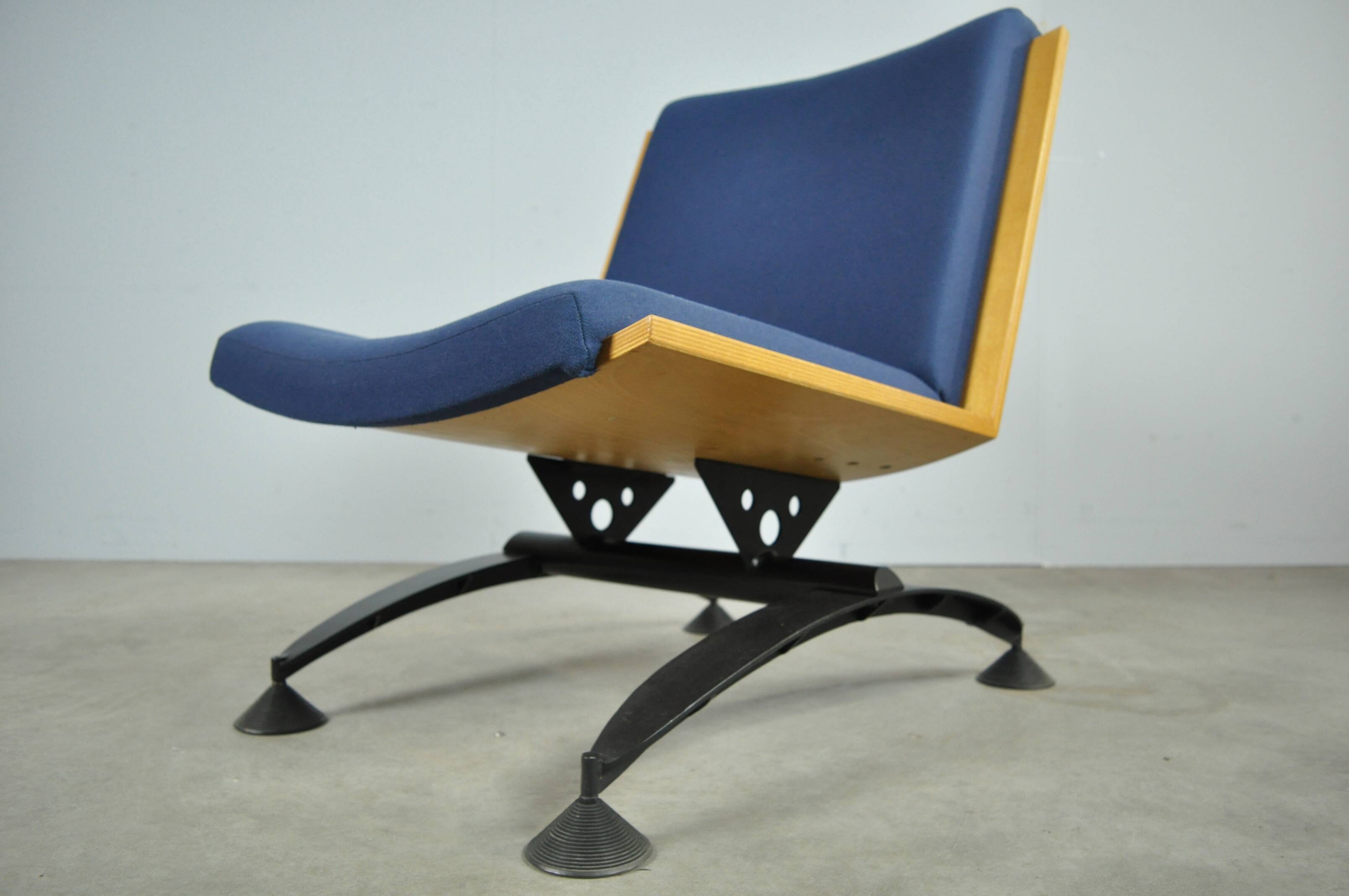 Post modern dutch vintage armchair by mazairac & boonzaaijer, 1980s