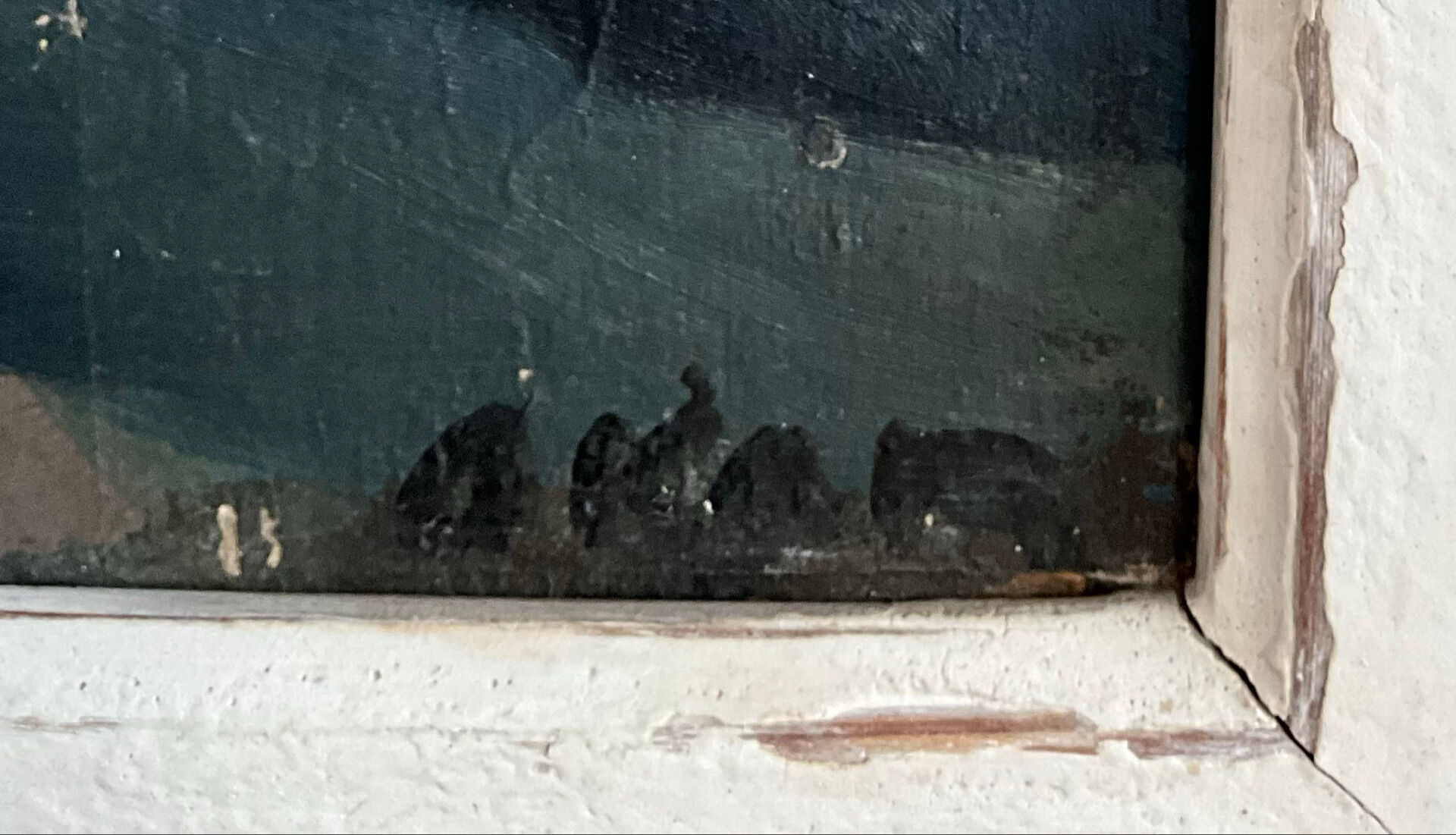 Oil on panel bouquet of roses signed Akar (?) in its gilded frame.