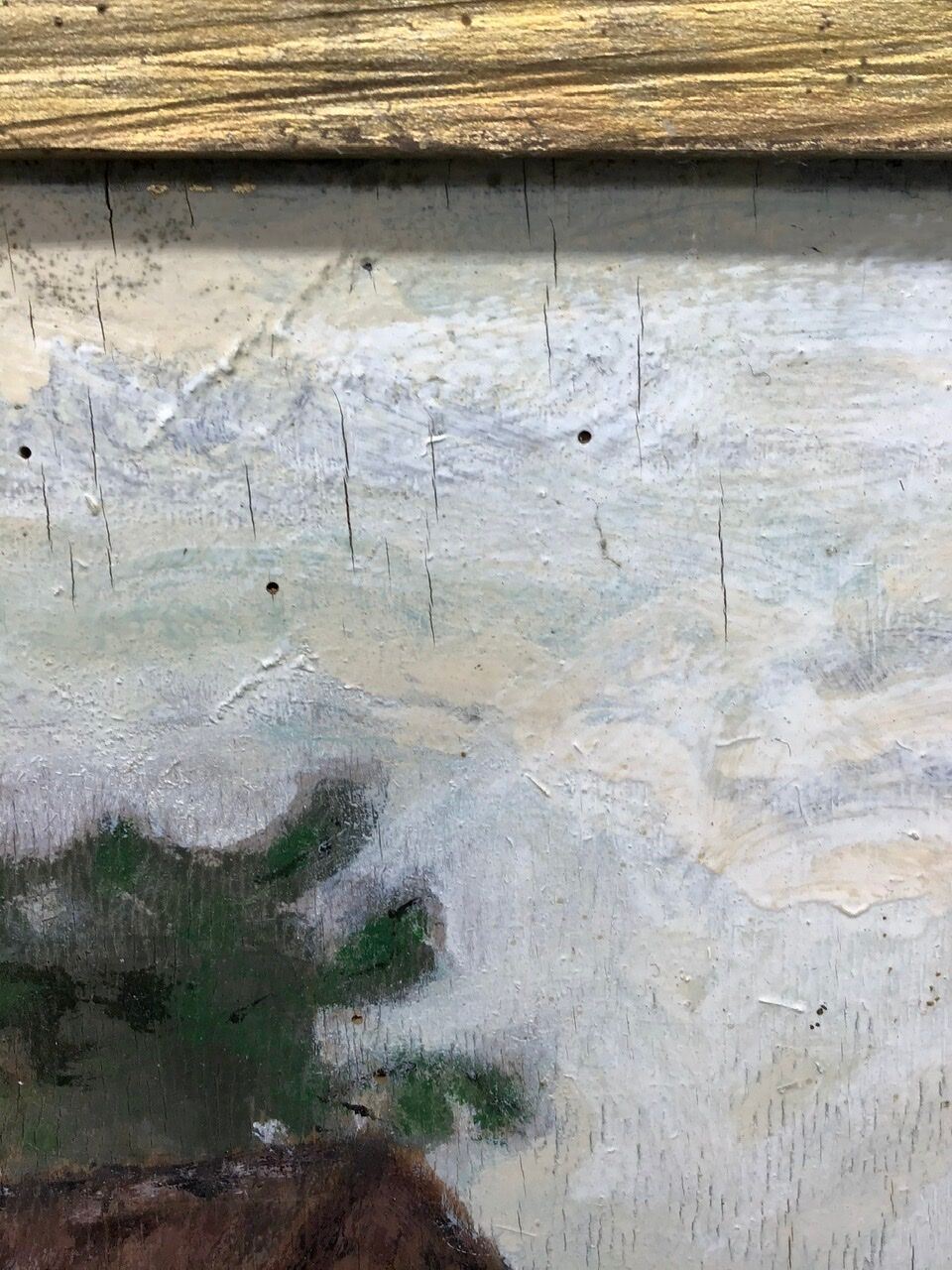 Old table, 1960s farmyard