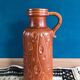 Vase de sol en céramique vintage XL Scheurich 488-45, poterie ouest-allemande