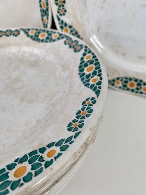 Vintage plates from Trébeurden, France