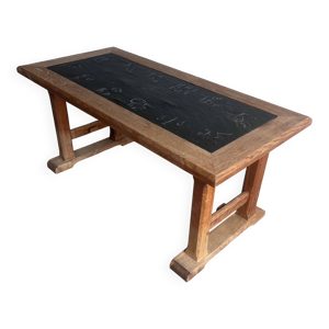 Table basse brutalisme - ardoise