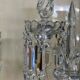 Pair of Baccarat Crystal Girandole Candlesticks