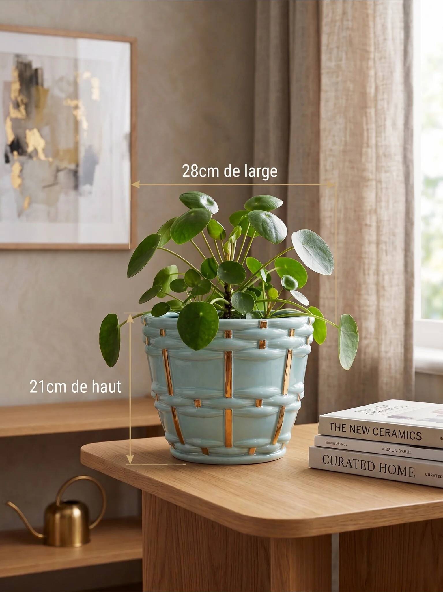Saint-Clément cache-pot planter signed by Blanche Letalle model 4086-000