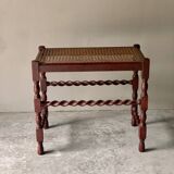 Tabouret anglais en cannage