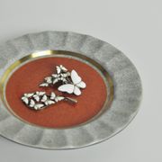 Royal Copenhagen Crackle glaze porcelain ashtray, Denmark 1950s