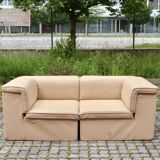 Modular Lübke Quattro Q System Leather Sofa