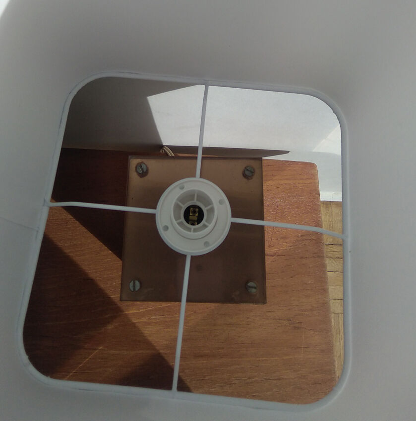 Lamp polished mirror and plexiglas - 70s