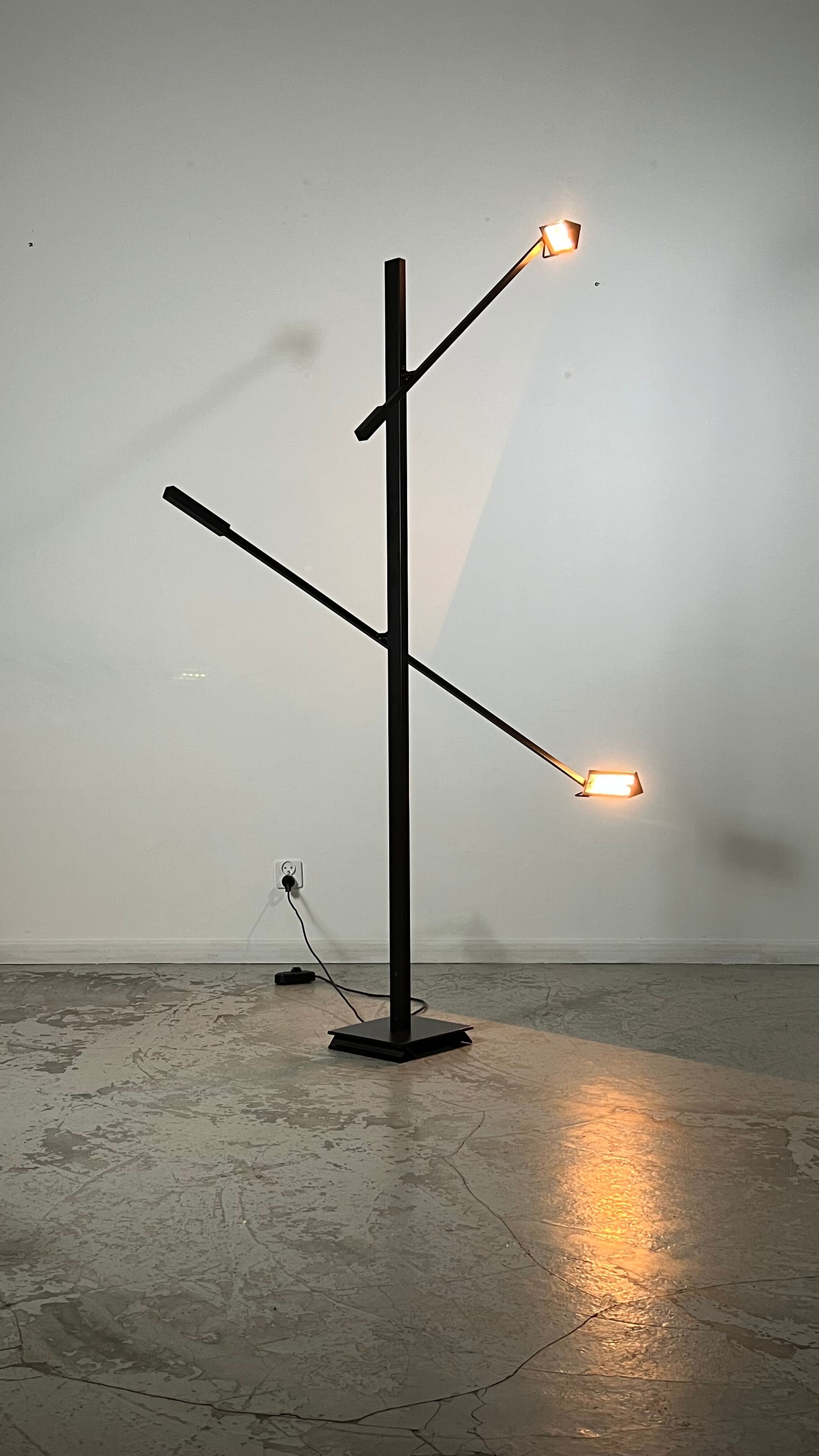 Mikado floor lamp by Michel Senné for Arlumière France 1970