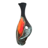 vase pitcher lava 1970 vallauris ceramic 28x11 good condition
