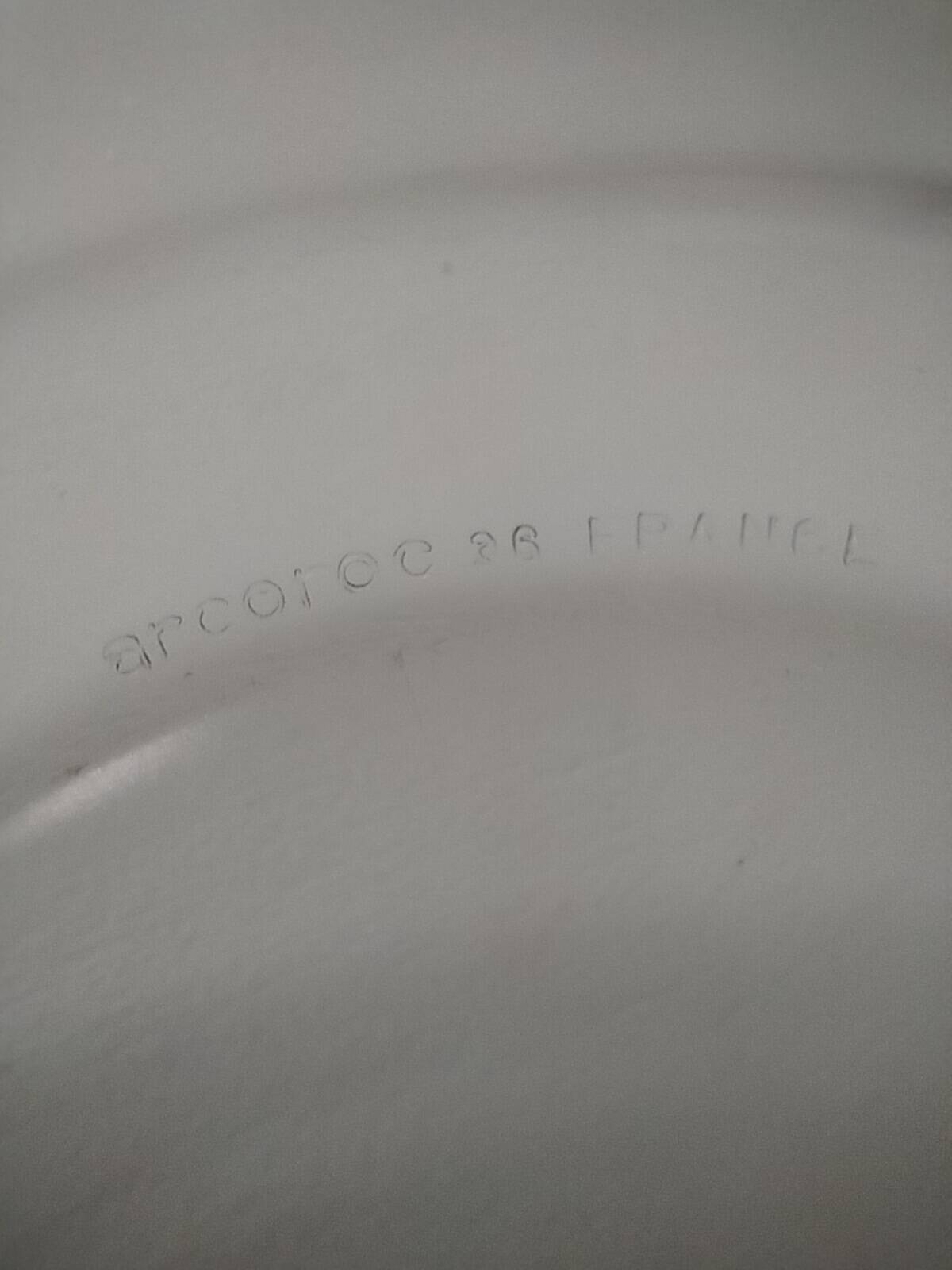 6 flat plates Arcoroc in smoked glass Smoke Brown