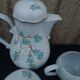 Service à café en porcelaine Kahla made in GDR motif fleurs bleues