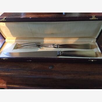  old cutlery with silver virole leg
