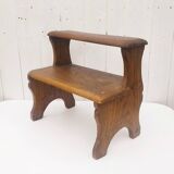Wooden step stool vintage country decoration