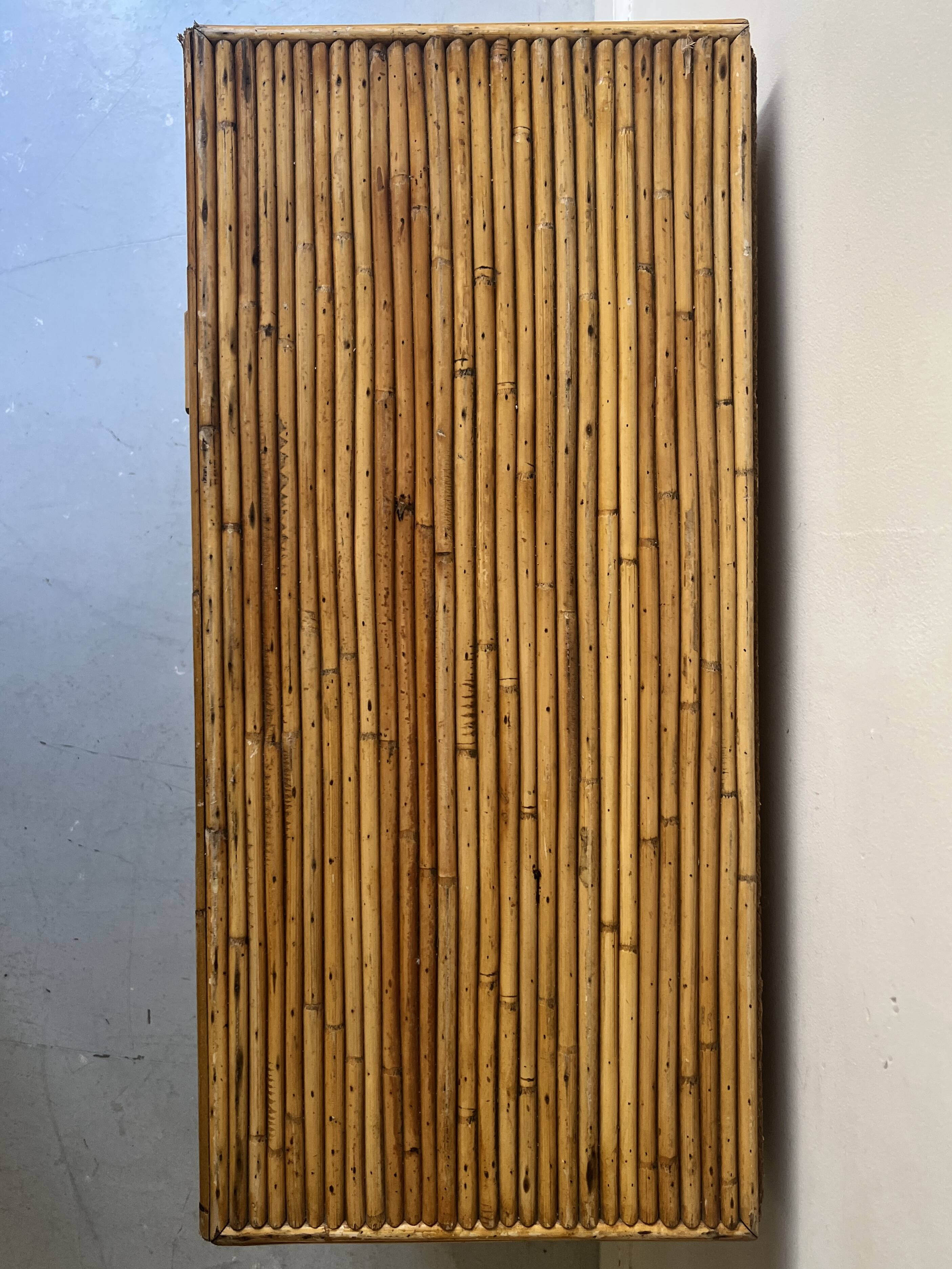 Vintage bamboo sideboard, Italy 1970