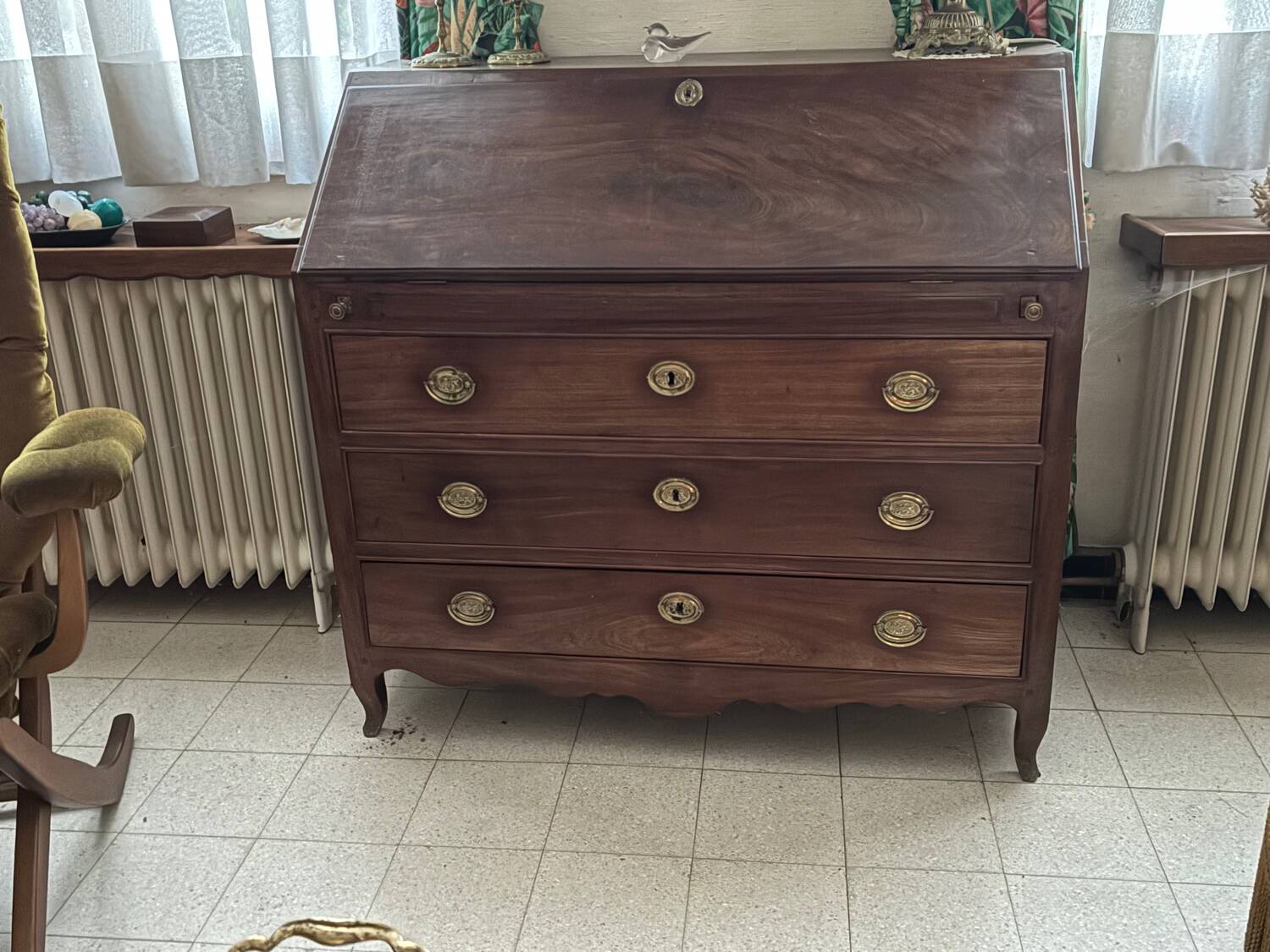 Chest of drawers, secretary desk with 3 drawers