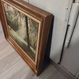 Oil painting on canvas framed and signed