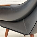 1970s, Danish design by Henry Walter Klein for Bramin Møbler, armchair in original good condition.