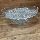 Plat sur pied en verre épais