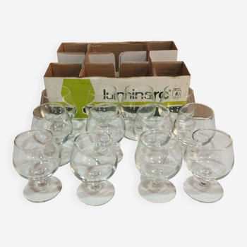 lot de 12 verres à dégustation Luminarc dans leur carton d'origine  capacité : 10cl   hauteur 8cm