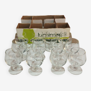 set of 12 Luminarc tasting glasses in their original box capacity: 10cl height 8cm