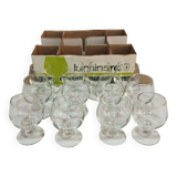 set of 12 Luminarc tasting glasses in their original box capacity: 10cl height 8cm