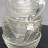 Set 11 cup vintage Duralex transparent glass