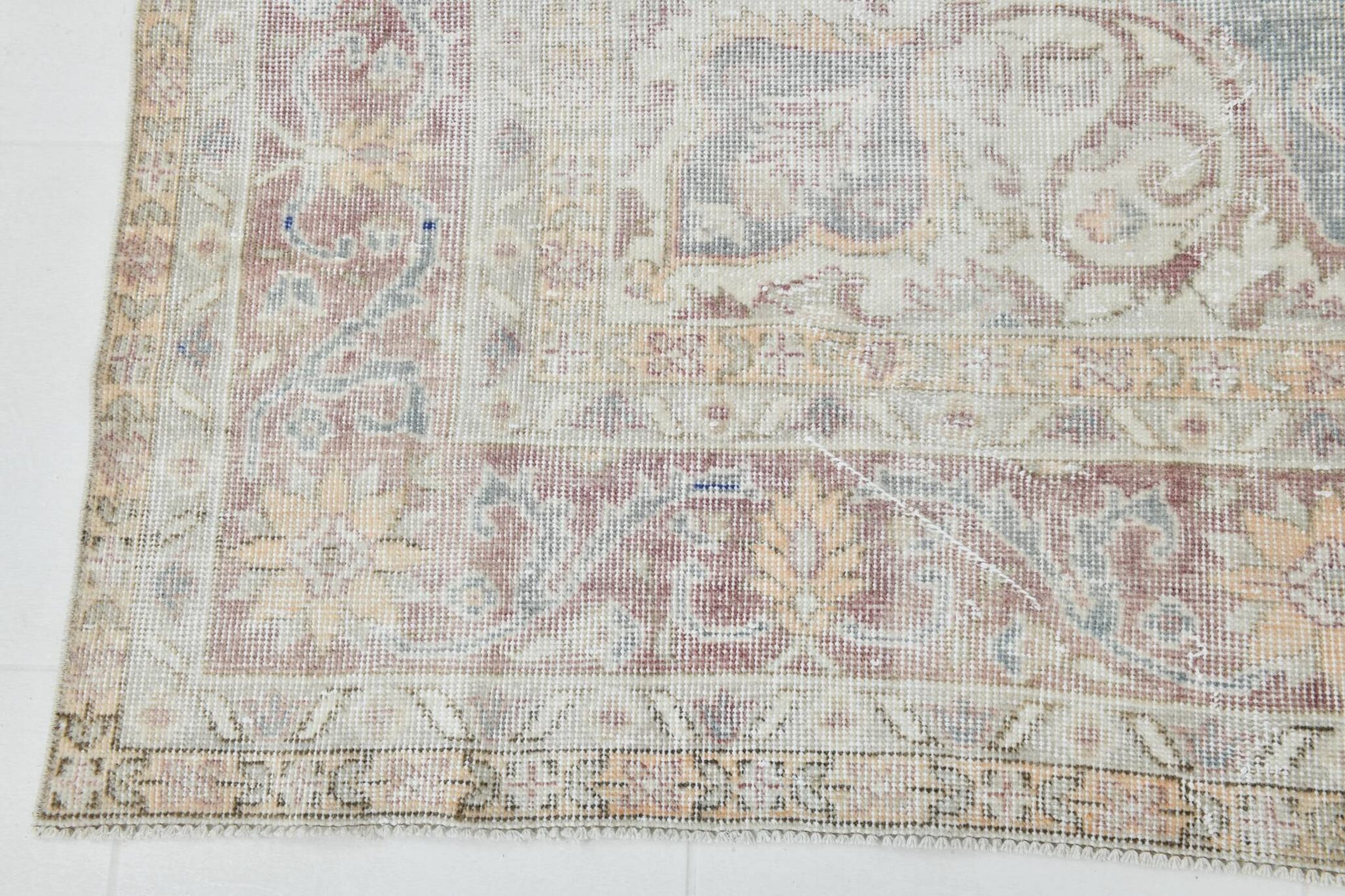 8x11 Light Navy Blue Classic Turkish Vintage Rug, 239x333Cm
