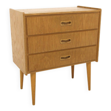 Scandinavian oak chest of drawers, Sweden, 1960
