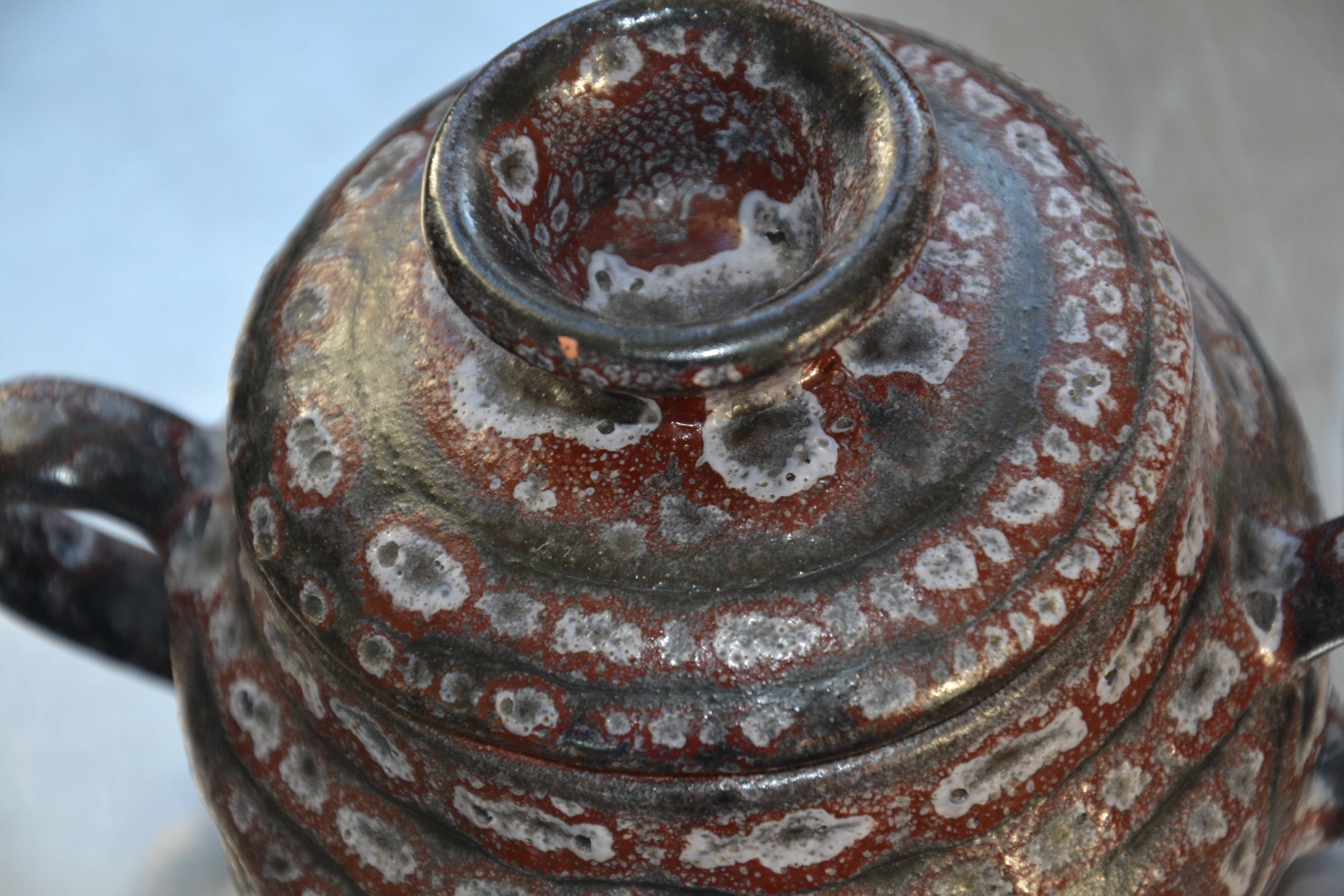 Ceramic pot with lid by Jean Austruy Vallauris