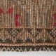 3x9 Faded Brown & Red Geometric Style Rug, Vintage Kilim Rug, 92x280Cm