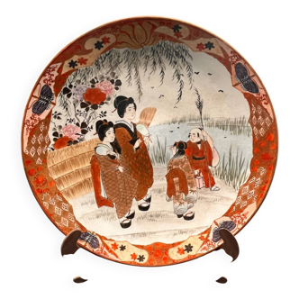 Ancient Japanese porcelain plate – Meiji period, 19th century